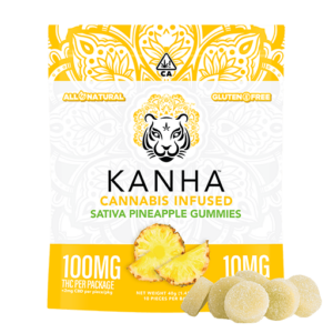 KANHA | Pineapple – Sativa Gummies – 100mg