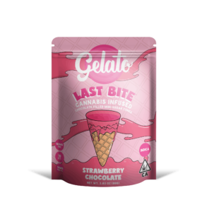 GELATO | Last Bites Strawberry Chocolate Mini Cones – 100mg